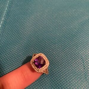 Amythest ring size 8
